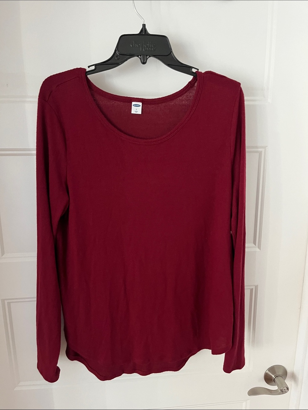 Old Navy Women's Long-Sleeve Scoop Neck Top - Burgundy